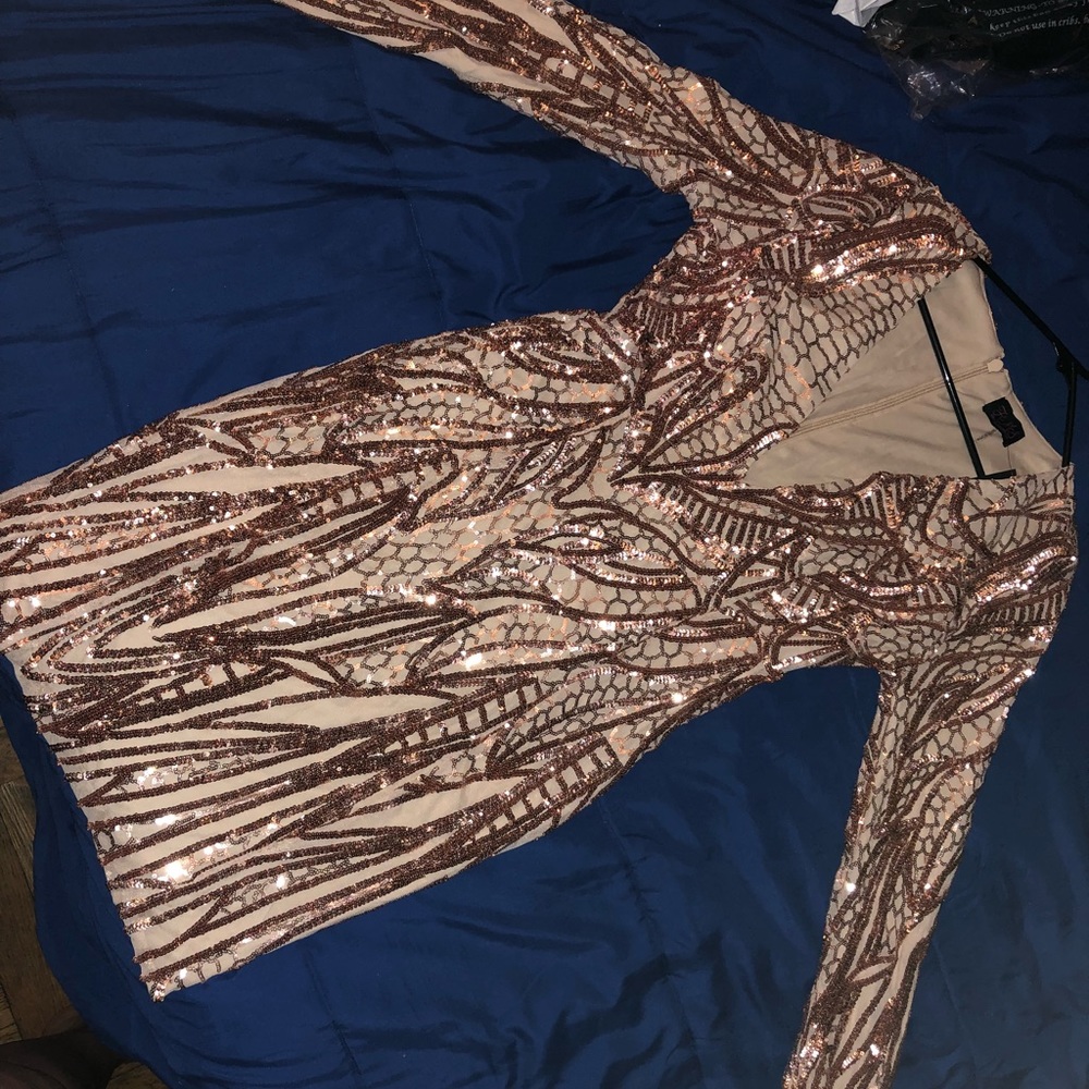 Rose gold dress